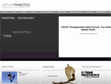 Tablet Screenshot of extremeprosthetics.com